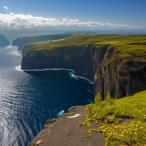 ((masterpiece)), ((best quality)), 8k, high detailed, ultra-detailed planet, cliff side reflecting off of clear water,