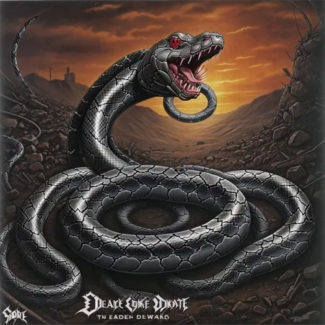 <lora:DEATH_METAL:1> deathmetal (snake:1.3)