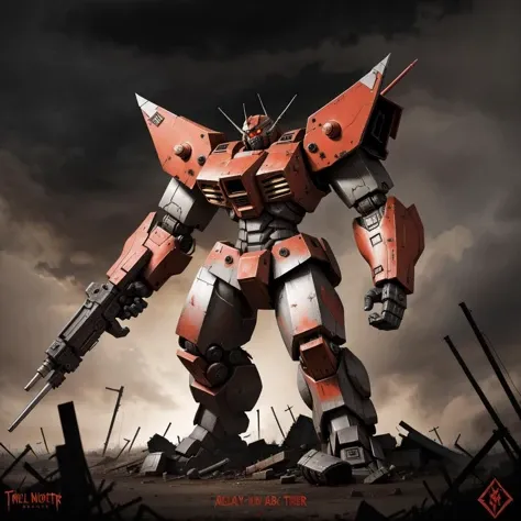 <lora:DEATH_METAL:0.85> deathmetal giant robot