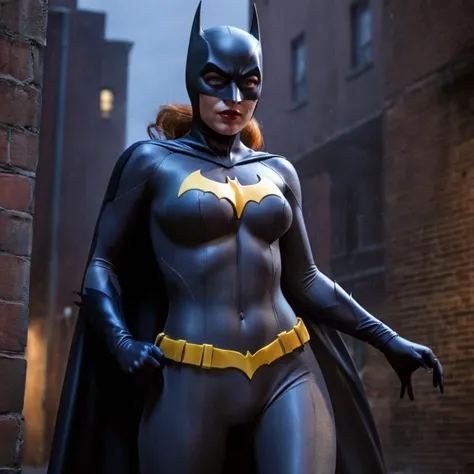 Hyperrealistic art of <lora:Anime_Batgirl:1>
Batgirl a naked breasts comic book woman in a naked underwear In dark alley
<lora:nsfw-xl-2.0:1>, Extremely high-resolution details, photographic, realism pushed to extreme, fine texture, incredibly lifelike