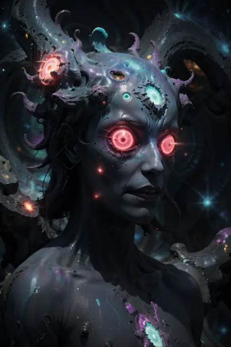 voidparadigm cryptid, neon theme, voidpsychic, astral background <lora:Atomic_Undead:0.7> <lora:add_detail:0.5>