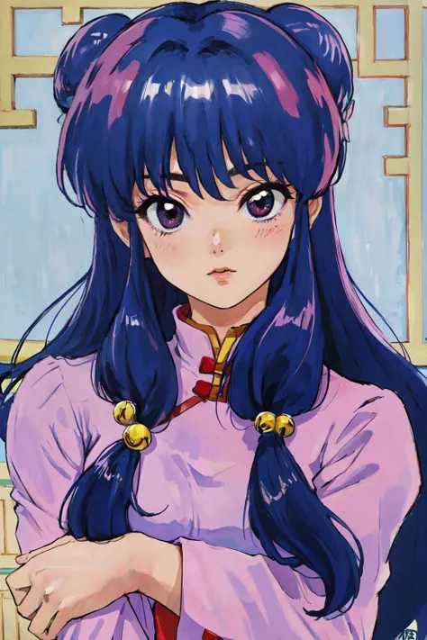 <lora:shampoo_v1_locon:0.85>shampoo \\(ranma 1/2\\), chinese clothes,dress,
(best quality, masterpiece, RAW photo,ultra-detailed:1.2), <lyco:GoodHands-beta2:1.0>,1girl,solo,looking at viewer,