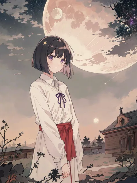 masterpiece, best quality,
1girl, (solo),
(" ")
" ",
purple eyes,
bob cut hair,
(shirt:1.2)
flying in the sky, stars, night, moon,,
dark, gloomy, depressive, depressing, bleak
<lora:xrs2.0:0.8>
