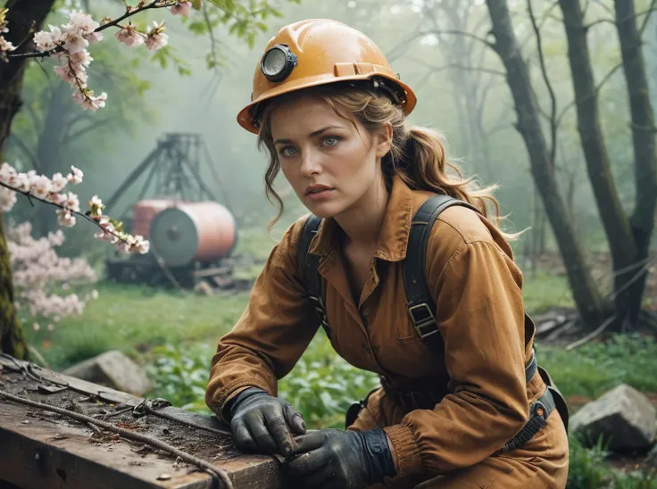 a expressive man,a warrior woman,Mel Gibson,Rita Hayworth,Twintails hair,Butterscotch,Bottoms Leather leggings in a deep brown.,Scared,Doing baseball,Traverse a rock face with the aid of climbing gear,A woman with a haunted expression clutches a tattered photograph to her chest, the image faded with age but the memories it holds still vivid in her mind as she searches for answers to the questions that have haunted her for years.,Dragon,Trevor Philips,Wraith,Rope Bridge,High exposure,Offshore oil platform,At the Moonshadow Glade within the Verdant Mystic Forest,A field of cherry blossoms bursts into bloom in the spring,Trans-Allegheny Lunatic Asylum USA,Meadow,Foggy sky,Antiquity,Psychedelic style Vibrant colors swirling patterns abstract forms surreal trippy,Film noir style Monochrome high contrast dramatic shadows 1940s style mysterious cinematic,style by Klaus Wittmann,style by Luis Royo,style by Garry Winogrand,(masterpiece best quality ultra-detailed best shadow amazing realistic picture),Phase One XF IQ4 150MP,Sun Rays,Infrared Filter,Modernist Photography,Intense Firelight,Velvia 100,Mamiya 7 II Analog,A welder ignoring a warning label on a chemical container and splashing a flammable liquid on themself,A worker wearing a hard hat and safety harness while working on a scaffold at a construction site.
