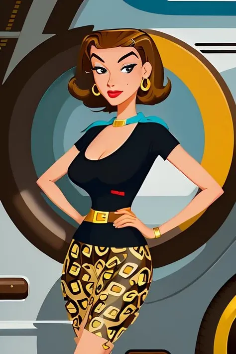 (extremely detailed 8K, high resolution, ultra quality), <lora:AdAmericana:1> adamericana, vintage painted advertisement, retro 1950's style, <lora:6teen_YummyMummy:0.7> yummy_mummy, brown hair, hoop earrings