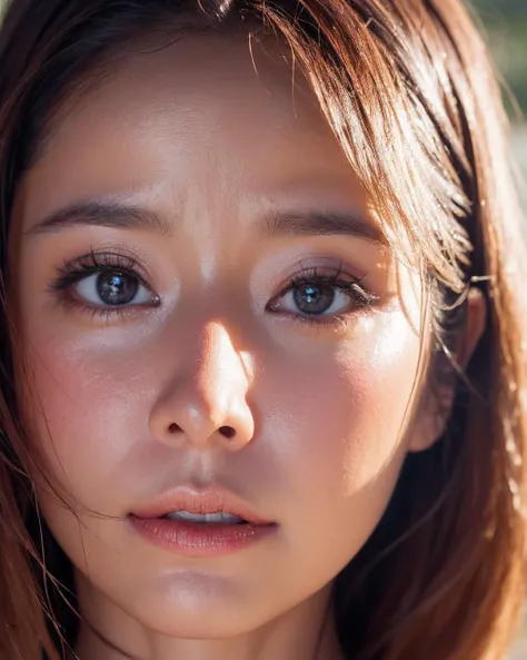 <lora:hd_helper_v1:1>,best quality,high res,8k,1girl,day,bright,outdoor,gorgeous,beautiful detailed sky,(dynamic pose:0.8),soft lighting,wind,shiny skin,looking at viewer,<lora:ruby_lin (æå¿å¦):0.9>,((face closeup)),deep shadow,low key,(photorealistic:1.2),slim body,unity,8k wallpaper,Amazing,finely detail,masterpiece,official art,extremely detailed CG unity 8k wallpaper,incredibly absurdres,huge filesize,ultra-detailed,highres,extremely detailed,beautiful detailed girl,light particles,realistic,x-ray,soft light,((ruby_lin)),