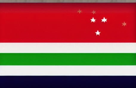 fictional country flag,colored,with stars