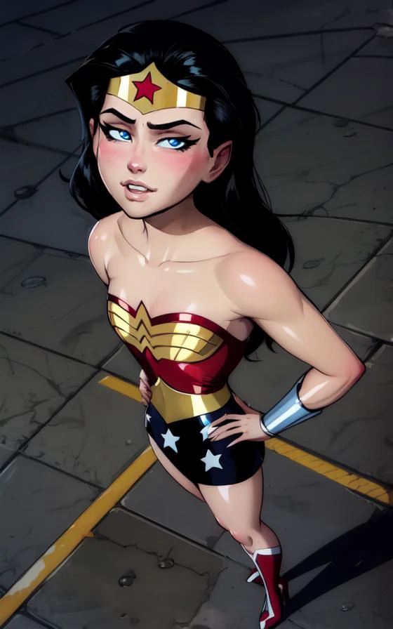 wonder woman, reverse cowgirl, cowgirl, nsfw, naked, sex, cowgirl, petite body, flat boobs, small boobs, petite, cowgirl, wonderwoman