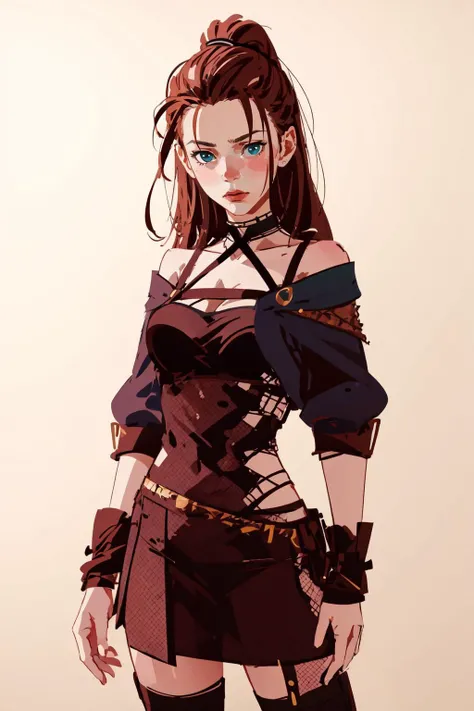 masterpiece, best quality, 1girl, cloth, concept art, <lora:Paint_style:0.8>,