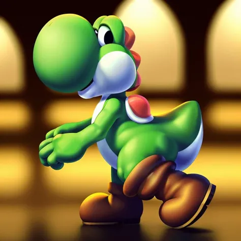 masterpiece, best quality, detailed, soft dim lighting,
<lora:yoshi:1.0> yoshi, boots, side view,