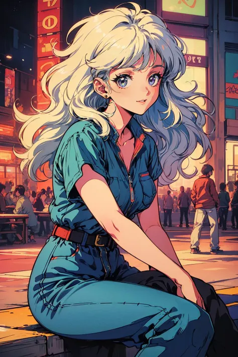 (80's, retro, city pop:1.5), (album cover), (masterpiece, best quality, intricate detail), (anime, illustration), (pastel colors:1.3), best photo pose, dynamic angle,
girl, solo, smile, perfect detail eyes, delicate face,
City Scenes, night city, tokyo, high fashion, <lora:add_detail:0.5>, <lora:80'sFusion:0.6>