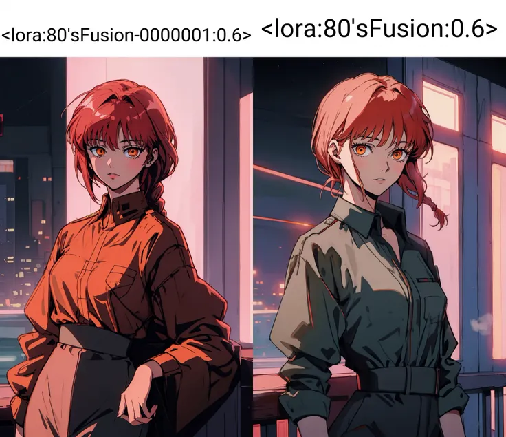 1 car,night city, <lora:80'sFusion-0000001:0.6>, corneo_makima