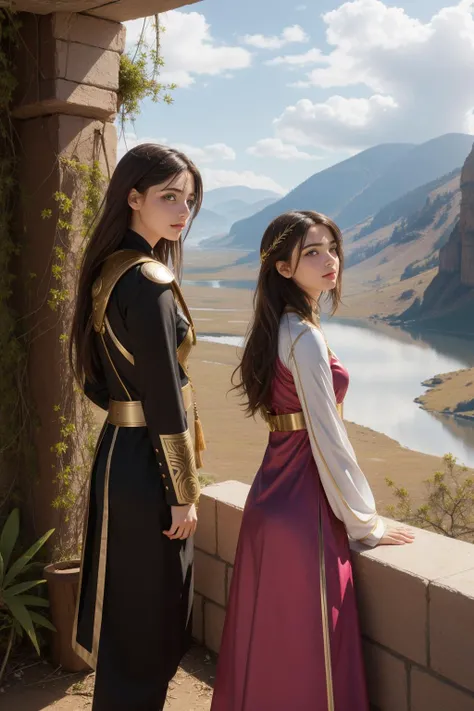 1girl, (nature art designed by Daniel Ridgway Knight:0.8) and (Raphaelle Peale:0.9) and (Scott Naismith:1.0) , dark Water color painting, masterpiece, side-profile of a Abhorrent Dried well-endowed [Lovecraftian|Iranian] (Couple:1.3) , they are Standing at a Shower, ð¤, they are very bored as a Thunderer, best quality, in a very Tasteful Futuristic electric pink Iron and Velvet tunic and Warm Pearlescent Gala dress, they have Syrian hair, they have a Personal Sudanese Olive Braces, amulet, Gold vegetation with Ash, Foggy, Very wide view, Visual novel, Fantasy, Grindhouse, rim light, F/14, Lomography, overly complex style, bold lettering, sharp and in focus, freckles, Pixabay, octane engine, sci fi, scary