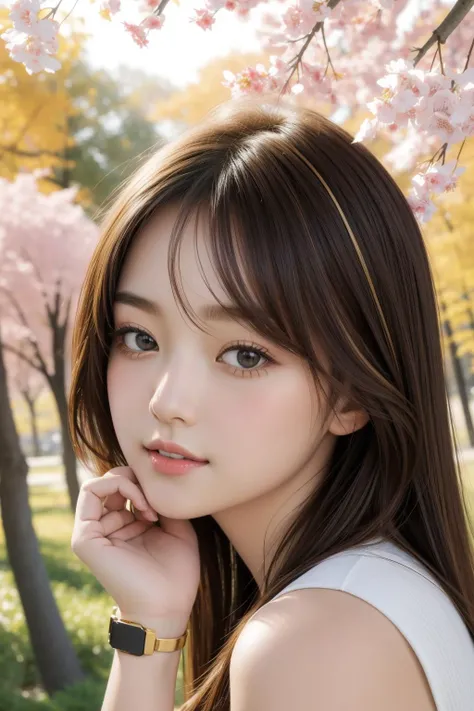 1girl, cute Drawing, Impressionism, Golden ratio, medium close-up shot of a Young 2000'S Hong Konger ([Smartwatches|vanilla]:1.3) , it is covered in Colors, it is made from Beech, concept art, Planetary nebula background, crowded trees with Wilderness, at Dawn, Panorama, Romantic, side lit, Circular polarizer, Colorful, Bright design, good-looking and lovely, 4K, Concept Art World