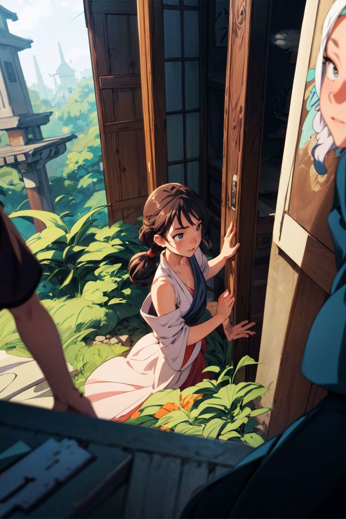 cinematic film still Anime, aerial shot of a Zen Historical "The judgment of Paris", Panorama, ultrafine detailed, Sots Art, pixiv, most beautiful artwork in the world, <lora:add_detail:1>, (Studio ghibli style, Art by Hayao Miyazaki:1.2), Anime Style, Manga Style, Hand drawn, cinematic sensual, Sharp focus, humorous illustration, big depth of field, Masterpiece, concept art, trending on artstation, Vivid colors, Simplified style, trending on ArtStation, trending on CGSociety, Intricate, Vibrant colors, Soft Shading, Simplistic Features, Sharp Angles, Playful . shallow depth of field, vignette, highly detailed, high budget, bokeh, cinemascope, moody, epic, gorgeous, film grain, grainy