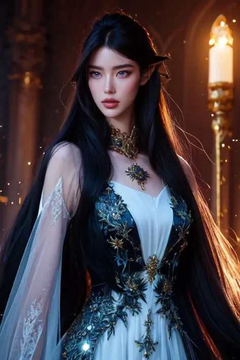 (otherworldly), highly insanely detailed, masterpiece, top quality, best quality, highres, 4k, 8k, RAW photo, (very aesthetic, beautiful and aesthetic), cereza,bayonetta,mole under mouth,
<lora:bayonnetaV5:0.8>,
1girl, solo focus,
Tower13_Gizelle,
a beautiful elvish girl,
dark background, (fantasy world)âââ