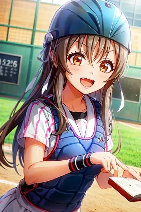 <lora:0849Hshiina:1>,shiina,baseball uniform,