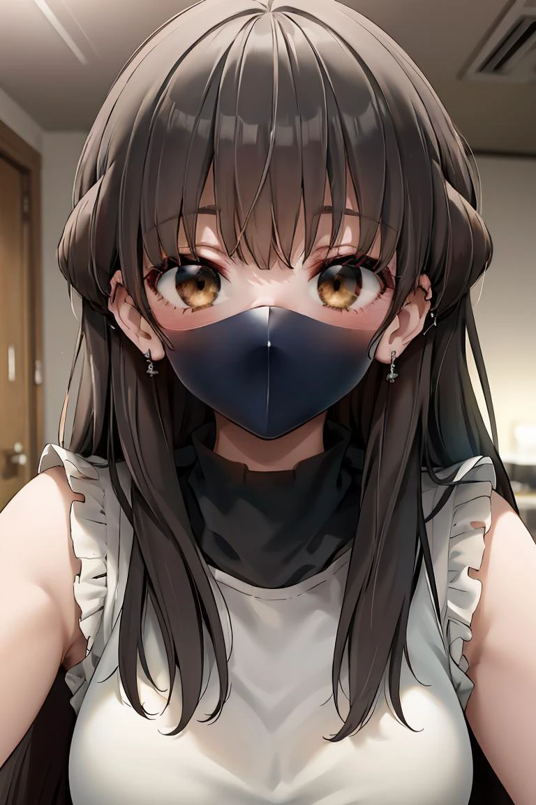 (masterpiece, best quality), 1girl, <lora:KonataV11:1> konata \(kankin jk\), mouth mask