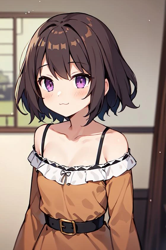 masterpiece,best quality,upper body,1girl,small breasts,Off-the-shoulder bohemian peasant dress,brown theme,disc \(medium\),tachi-e,crew cut,purple eyes,;3,blurry foreground
Negative prompt: (EasyNegative), (bad-hands-5), an6, verybadimagenegative_v1.3, (worst quality, low quality:1.2), (missing fingers, missing hands, missing legs:1.4) (extra limbs, extra fingers, extra hands, extra legs:1.4), (mutate fingers, mutated hands, mutated legs:1.4), (malformed hands, malformed fingers, malformed legs:1.4), (poorly drawn hands, poorly drawn face), (text, signature, watermark, username),nsfw,
Steps: 20, Sampler: DPM++ 2M Karras, CFG scale: 5, Seed: 1260382670, Size: 512x768,