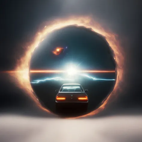 photo (BlackHole:1) a Car driving out of a Portal (CarXjohnson:1.1)