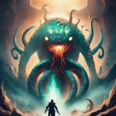 photo (BlackHole:1) Cult Leader summons the Beast from another dimension (TentacleBeast:1.1)