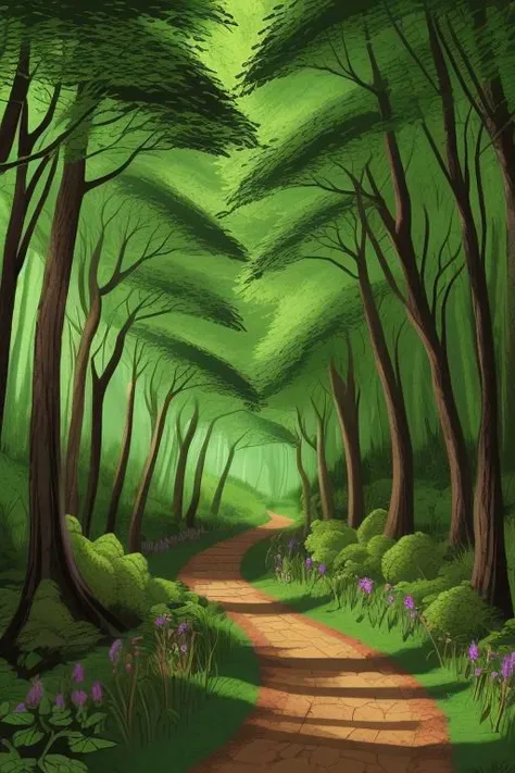 Scenic forest path