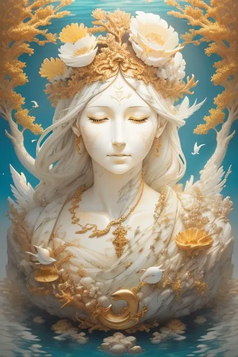 "The Midjourney Multiverse" highly detailed carving on "southern big beautiful woman" porcelain, partially glazed, woodfired, art gallery