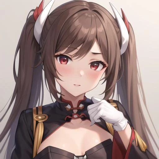 (masterpiece, best quality:1.2),illustration,8k,hd,1girl,solo,upper body,(portrait:1.2),brown_hair,one eye closed,grin,long_hair,ribbon,bangs,hair_ribbon,hair_between_eyes,brown_eyes,red_ribbon,cleavage,medium_breasts,goggles,yellow_eyes,long_sleeves,short_shorts,brown_shorts,red_gloves,goggles_on_head,red_thighhighs,<lora:Amber(remake)>,