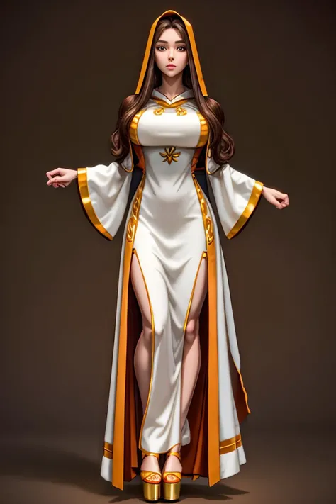 masterpiece, best quality, CG, wallpaper, HDR, high-definition, detailed, High quality, 1girl, ((Full body)), standing, symmetrical face, looking at viewer, woman, platform heels,<lora:more_details:0.8> <lora:th3p1t_b:0.6> th3p1t <lora:perfect hands:1>
<lora:BurqaDr3ss:0.7> BurqaDr3ss, long sleeves dress, ((hood)), wide sleeves, hood up, dress,