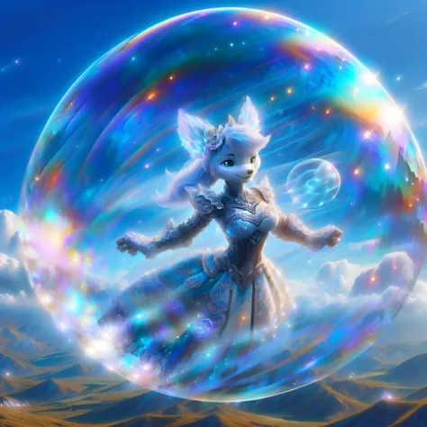 <lora:Rivet:0.9>,1girl, furry, rivetlombax, blue eyes, animal ears, superhero costume, detailed fluffy fur, long hair, large boobs, friendly smile , one eye closed, action pose,
rainy, barren mountain, ice clouds, forcefield,
(masterpiece:1.2, intricate details:1.2, best quality:1.2, sharp:1.2, elegant:1.2, majestic:1.2), (photographic:1.2), (realistic:1.2), (photorealistic:1.2)
cinematic light, vivid colors <lora:iridescent_bubble_v1:1>