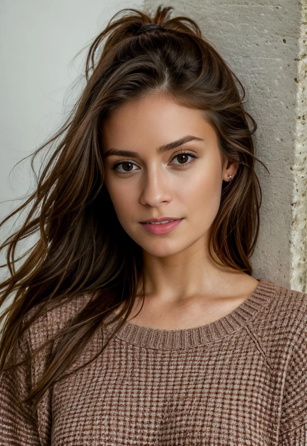 <lora:Musanova24:1>, realistic photo of a woman, wearing a sweater, (masterpiece:1.0), (best quality:1.0), ultra detailed, medium shot