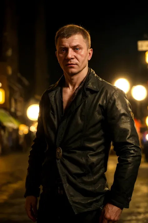 cinematic film still a ukranian man . shallow depth of field, vignette, highly detailed, high budget, bokeh, cinemascope, moody, epic, gorgeous, film grain, grainy
