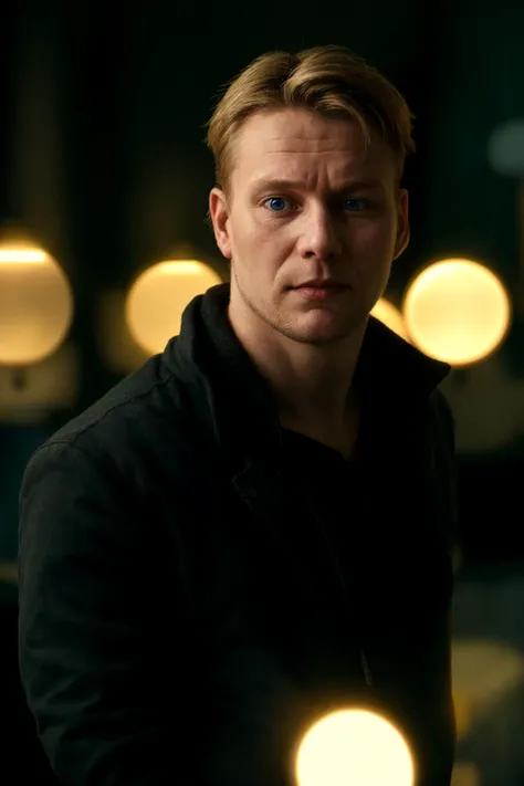 cinematic film still a finnish man . shallow depth of field, vignette, highly detailed, high budget, bokeh, cinemascope, moody, epic, gorgeous, film grain, grainy
