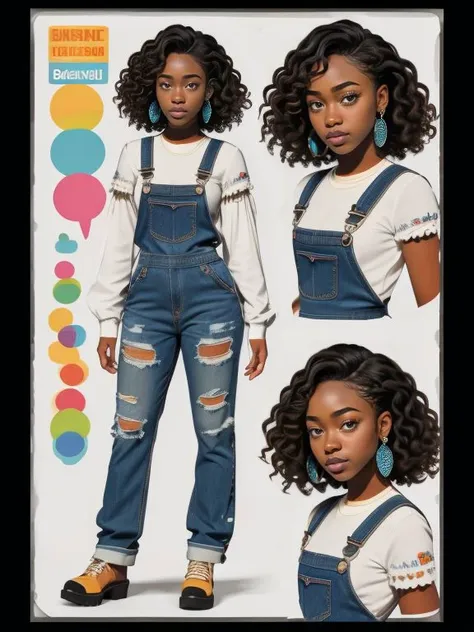 <lora:LCM_LoRA_Weights_SD15:0.8> XGRAPH-Real-Kinkau,  (CharacterSheet:1.2), (multiple views, full body, upper body, headshot, reference sheet:1.3)
Maria_Valez wearing
denim overalls or jumpsuits
 Multiple views of the same character in the same outfit.   <lora:CharacterDesign_Concept:1.0>