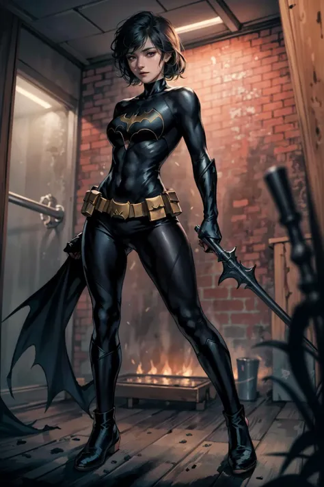 best quality,masterpiece,highres,original,extremely detailed wallpaper,perfect lighting,extremely detailed CG,<lora:add_detail:0.3>,perfect_photography.txt,
<lora:CassandraCain-01:0.6>,CassCain,batgirl,