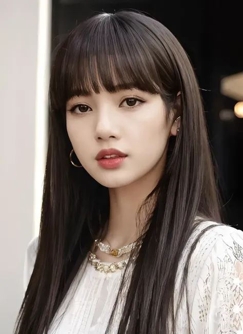 best quality, lisa, 1girl, solo, long hair, black hair, upper body, parted lips, lips, <lora:lisa_v1:0.7>
