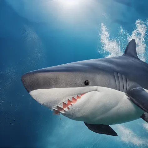 <lora:Blahaj:0.6> blahaj, shark, (full body), under water, ocean, caustics, sunlight, sun beams, coral reef, photorealistic, masterpiece, high quality, 4K