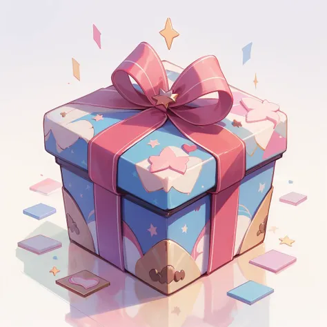 masterpiece,best quality,ultra-detailed,icon,gift box,<lora:æèµicon:0.7>,