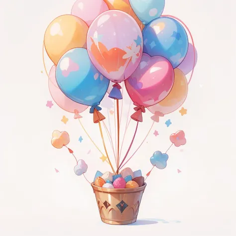 masterpiece,best quality,ultra-detailed,icon,balloon,<lora:æèµicon:0.7>,