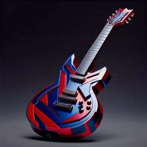 TransformersStyle Crimson, Navy, guitar
