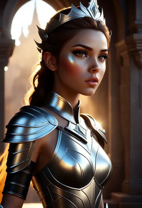 A beautiful princess warrior, sunlit backlighting, volumetric lighting, 8k, unreal engine, detailed eyes, beautiful, photo realistic, perfect composition, beautiful detailed intricate insanely detailed octane render trending on artstation, 8 k artistic photography, photorealistic concept art, soft natural volumetric cinematic perfect light, chiaroscuro, award - winning photograph, masterpiece, oil on canvas, raphael, caravaggio, greg rutkowski, beeple, beksinski, giger