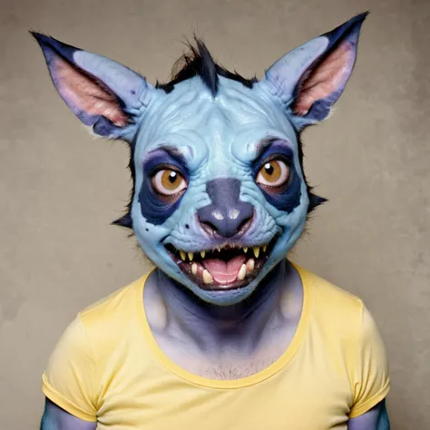 professional portrait photo, purugly humanoid pokemon anthro animal hybrid