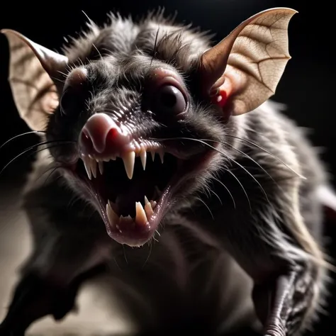 found footage of a horrific bat rat hybrid, horror LUT