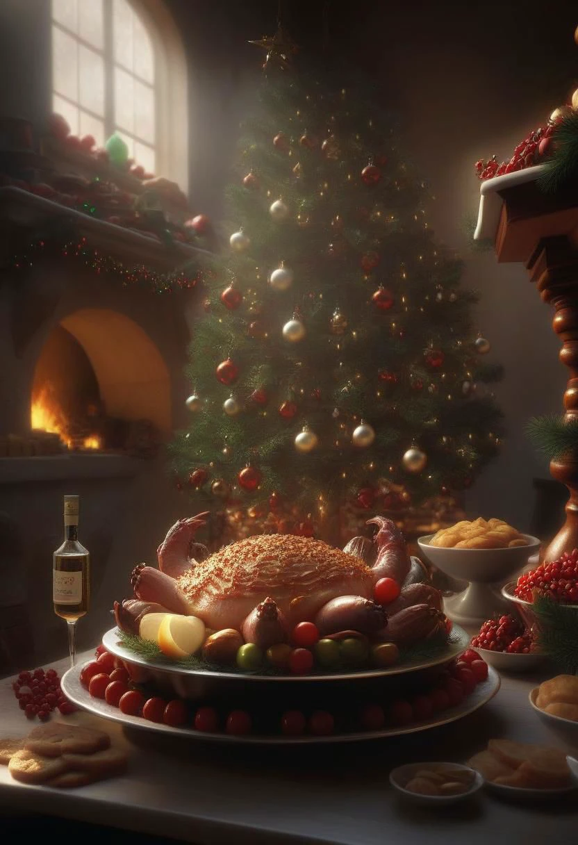 Christmas scenery, perfect composition, beautiful detailed intricate insanely detailed octane render trending on artstation, 8 k artistic photography,
photorealistic concept art, soft natural volumetric cinematic perfect light, chiaroscuro,
award - winning photograph, masterpiece, oil on canvas, raphael, caravaggio, greg rutkowski,