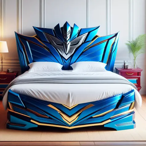 TransformersStyle Mahogany, Blue, bed