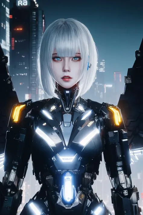 (big machine wings), machinery, machinery girl, solo, masterpiece, best quality,
girl, sliver hair, blue hair, mixcolored hair, expressionless, upper body, yellow eyes, blue armor, city, cyberpunk,
<lora:punishingGreyRaven_v10:0.8>, <lora:MUSE_girlfriend_v2:0.5>, <lora:hipoly3DModelLora_v10:0.2>