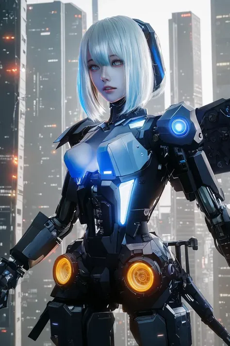 solo, masterpiece, best quality,
girl,medium breasts, sliver hair, blue hair, mixcolored hair, machinery, machine wings, machinery girl, expressionless, upper body, yellow eyes, blue armor, city, cyberpunk,
<lora:punishingGreyRaven_v10:0.8>, <lora:MUSE_girlfriend_v2:0.5>, <lora:hipoly3DModelLora_v10:0.2>