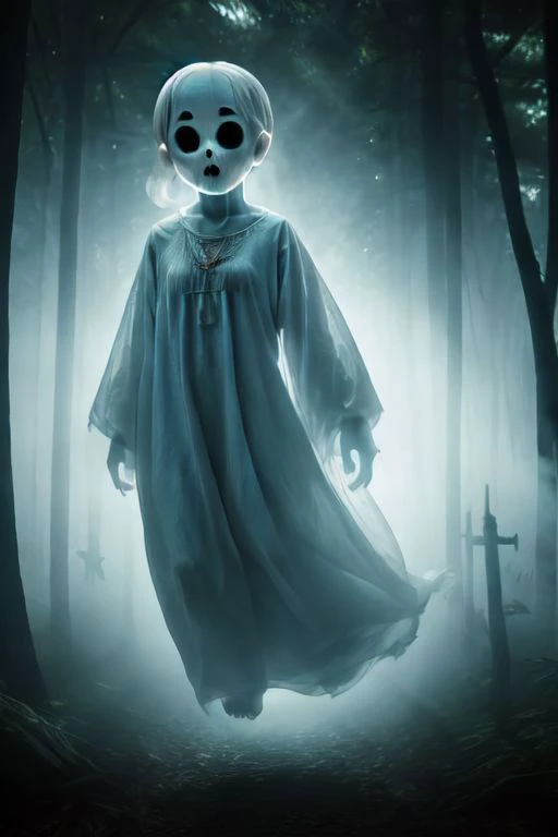 Forbidden fables, horror avant garde, surreal colour palette, undead girl in ragged clothes wearing a white macabre gas mask(ominous vibes) Dark surrealism, gritty folklore, really Spooky art, frightening scene, A grim Kansas horror story, a forgotten Town, vivid colours, compelling story art, terrifying art, horror fantasy, surreal science fiction painting, Wayne barlowe, Goro fujita, Simon stålenhag, Denis sarazhin, ominous sky, Alex colville, Robert powers, terrifying art, nightmarish, disturbing art, grim noir, narrative storytelling art, horror fantasy,