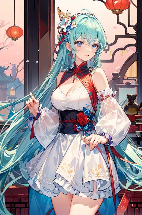 1girl,solo,(masterpiece:1.2),high quality,highres,(best quality:1.3),cowboy_shot,<lora:add_detail:0.7>,<lora:Spring Festival_20240207100310-000018:0.5>, Spring Festival,