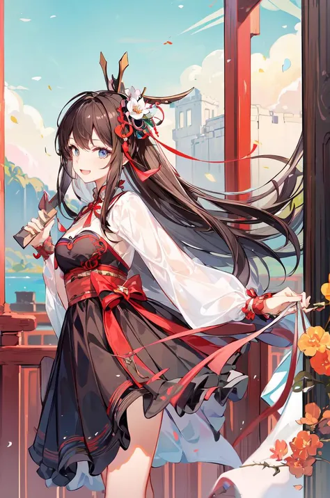 1girl,solo,(masterpiece:1.2),high quality,highres,(best quality:1.3),cowboy_shot,<lora:add_detail:0.7>,<lora:Spring Festival_20240207100310-000018:0.5>, Spring Festival,